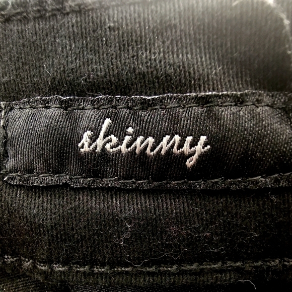 Seven7 Women's 6 Black Skinny Bling Jeans Cotton - Picture 6 of 14